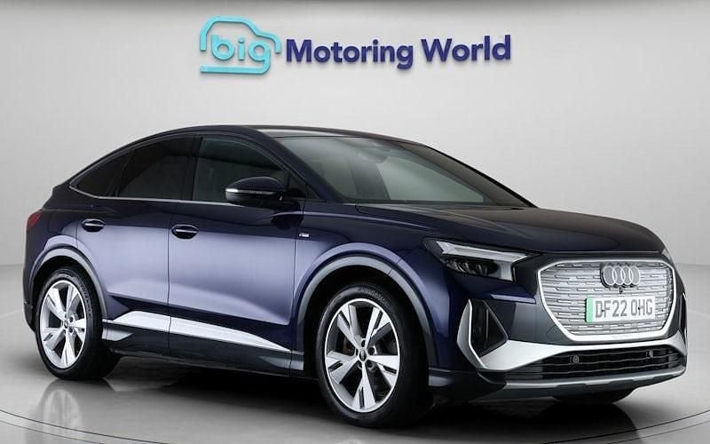 Used Audi Q4 Sportback e-tron S-Line 219 kW (299 HP) 2022 Blue SUV