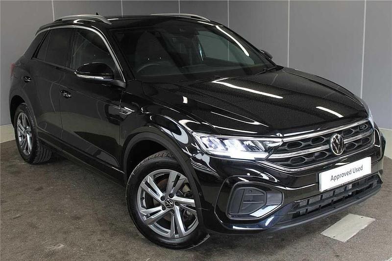 Black Used 2024 VW T-Roc R-line SUV | £33,495 (Expensive) - Image 1/4