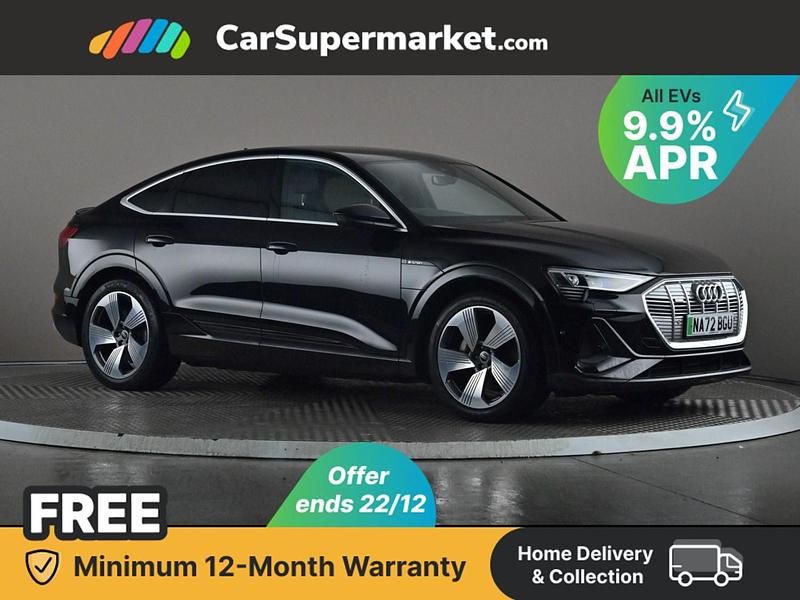 Black Used 2022 Audi e-tron S-Line SUV | £22,176 (Good price) - Image 1/3