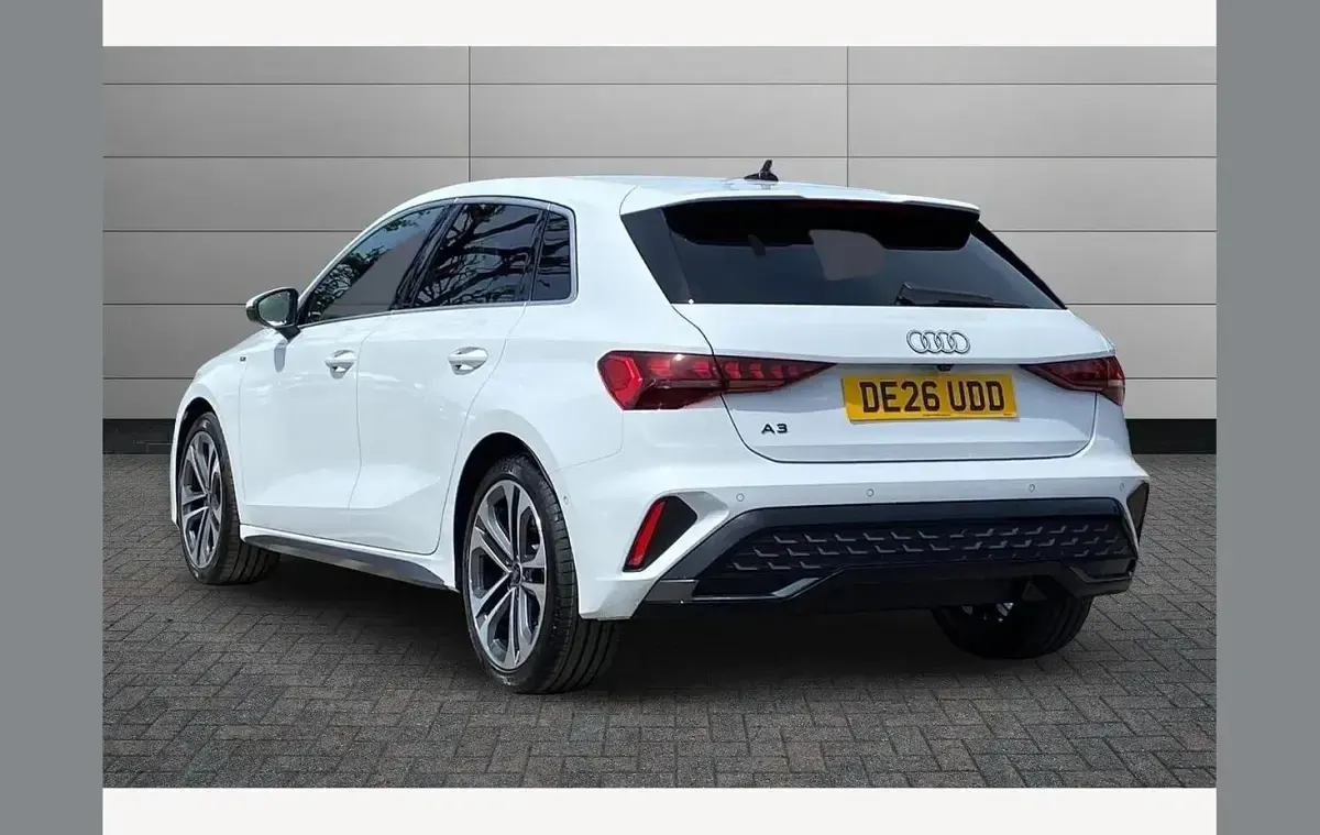 New Audi A3 S-Line 116 HP (85 kW) 2026 White Hatchback