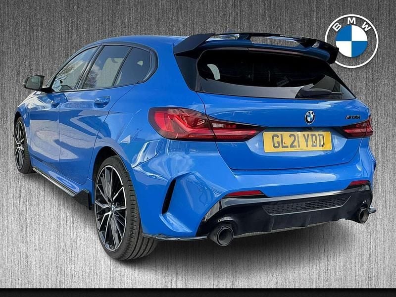 Used BMW M135 Comfort Edition 302 HP (222 kW) 2021 Blue Hatchback