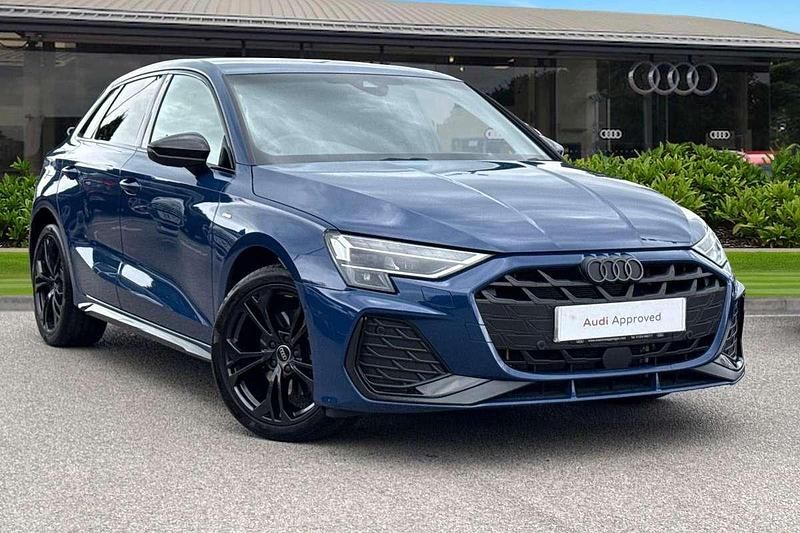 Blue Used 2025 Audi A3 e-tron Black Edition Hatchback | £35,480 - Image 1/4