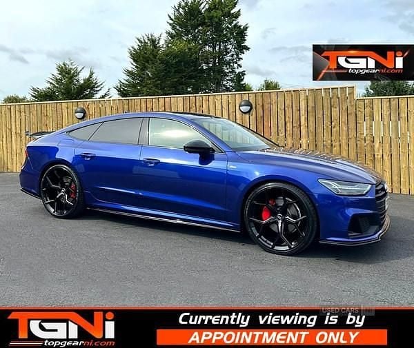 Blue Used 2022 Audi A7 Black Edition Hatchback | £37,995 - Image 1/3