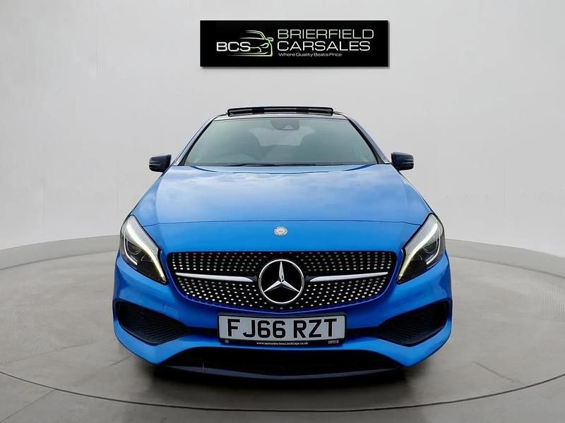 Używany Mercedes A200 AMG Line Premium Plus 2016 Niebieski Hatchback
