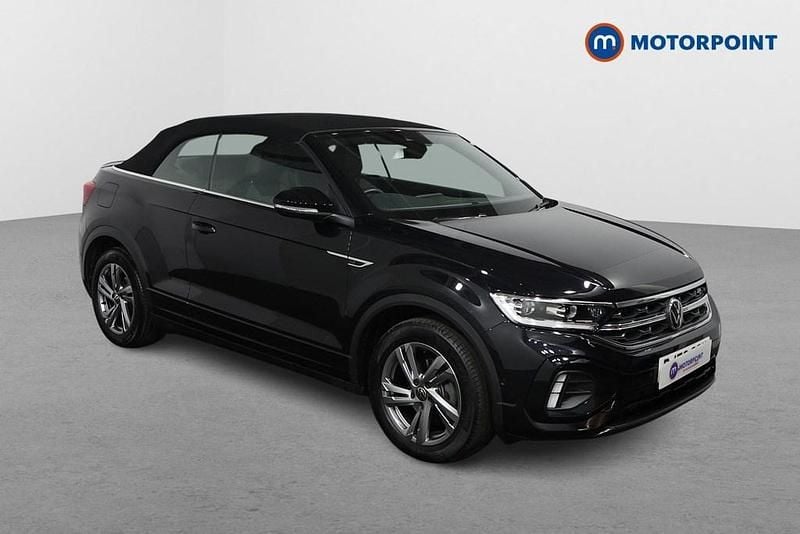 Black Used 2023 VW T-Roc Cabriolet R-line Cabriolet | £27,449 (Fair price) - Image 1/4