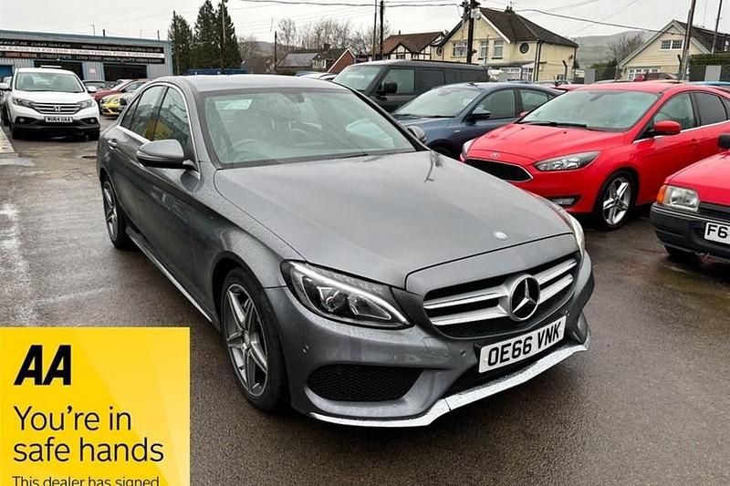 Used Mercedes C220 AMG line 170 HP (125 kW) 2016 Grey Sedan
