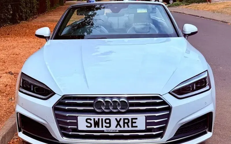 Used Audi A5 Cabriolet S-Line 190 HP (139 kW) 2019 White Cabriolet