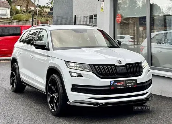 Used Skoda Kodiaq SportLine 150 HP (110 kW) 2019 White SUV