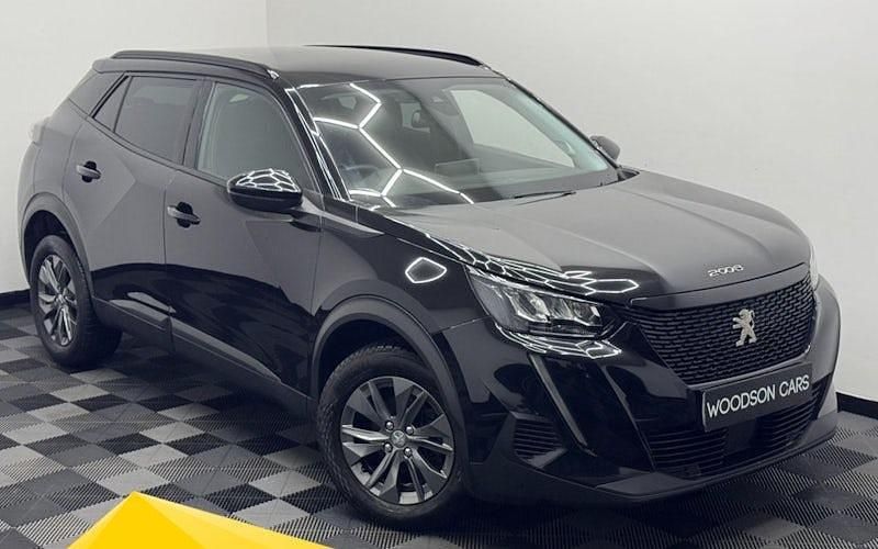 Black Used 2022 Peugeot 2008 Active+ SUV | £12,450 (Fair price) - Image 1/3