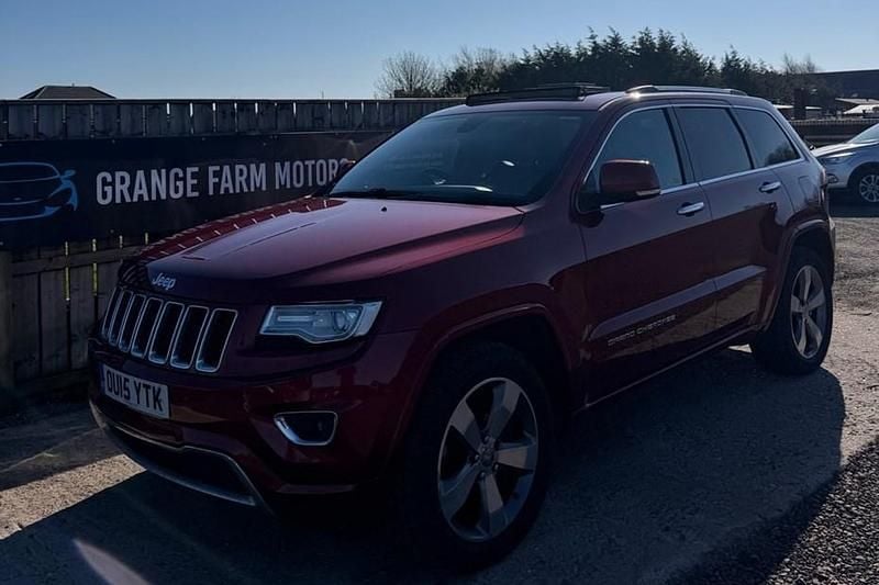 Used Jeep Grand Cherokee Overland 243 HP (178 kW) 2015 Red SUV
