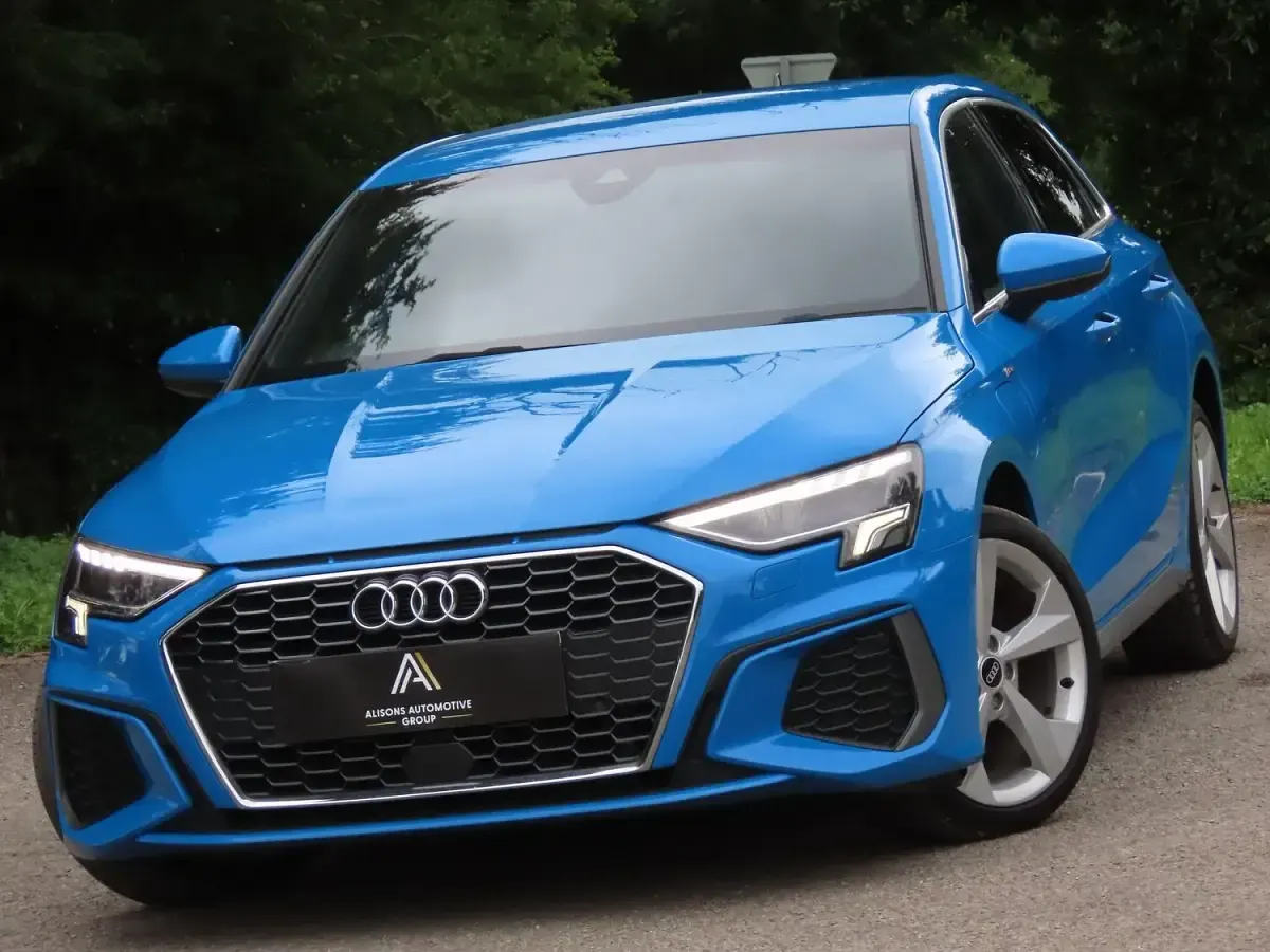 Used Audi A3 e-tron S-Line 2021 Blue Hatchback