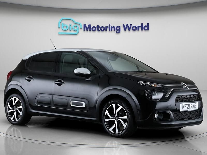 Black Used 2021 Citroën C3 PureTech Hatchback | £10,400 (Fair price) - Image 1/4