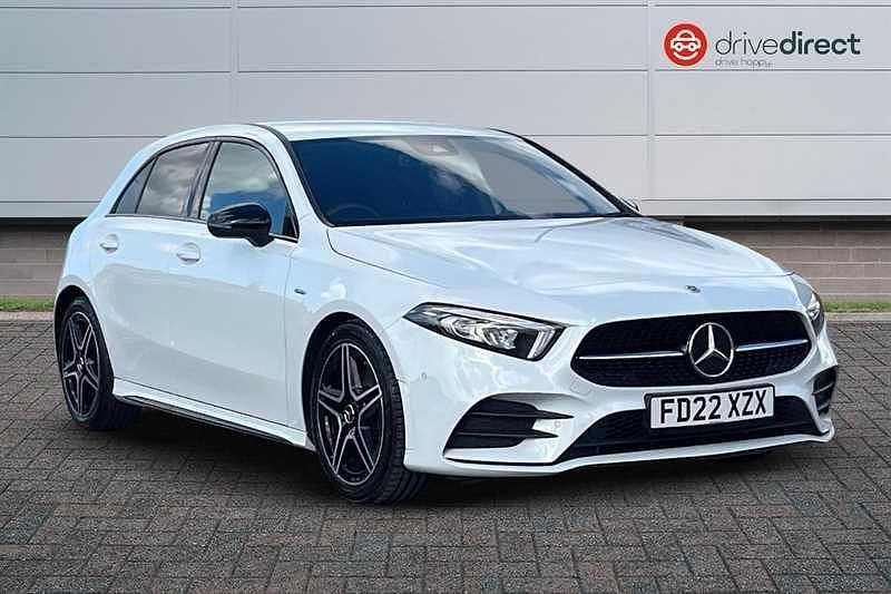 Metallic digital white Used 2022 Mercedes A200 Executive Hatchback | £21,850 (A bit pricey) - Image 1/4