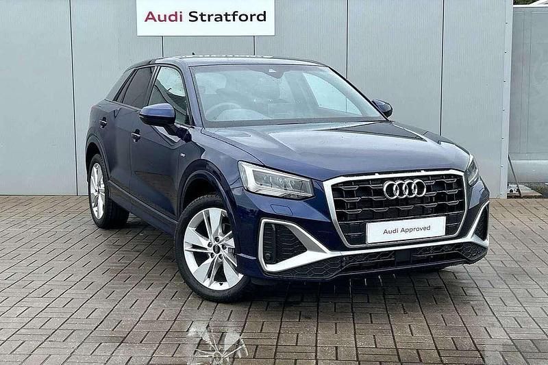 Blue New 2025 Audi Q2 S-Line SUV | £30,950 (Expensive) - Image 1/4