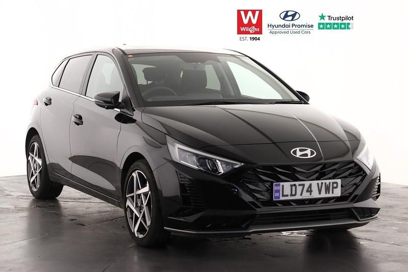Black Used 2024 Hyundai i20 Ultimate Hatchback | £18,599 (Fair price) - Image 1/3