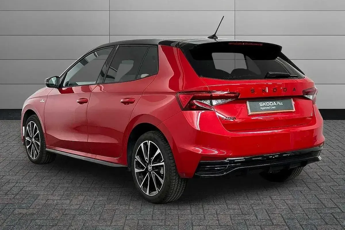 Used Skoda Fabia Monte Carlo 147 HP (108 kW) 2024 Velvet red metallic black magic pearl effect Hatchback