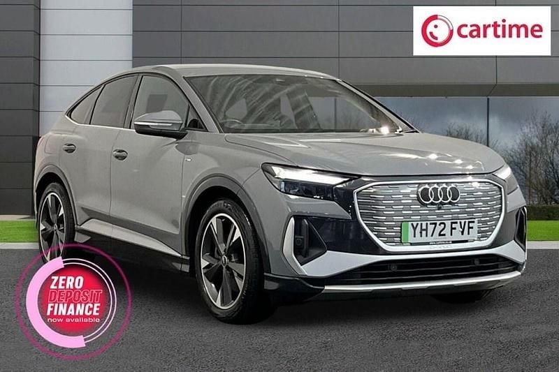 Grey Used 2022 Audi Q4 Sportback e-tron S-Line SUV | £21,990 - Image 1/4