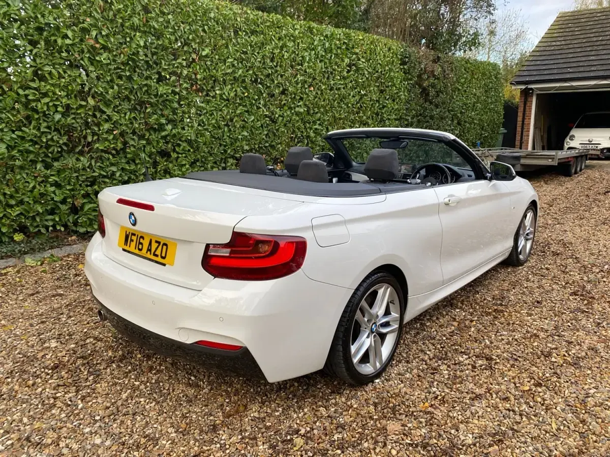 Usado BMW 218 M Sport 2016 Branco Cabrios
