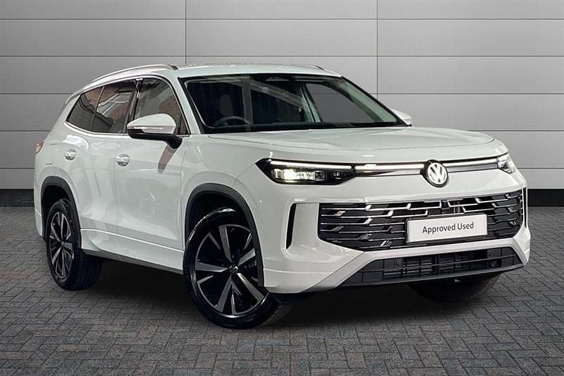 Pure white Used 2025 VW Tayron Elegance SUV | £39,450 (Good price) - Image 1/4