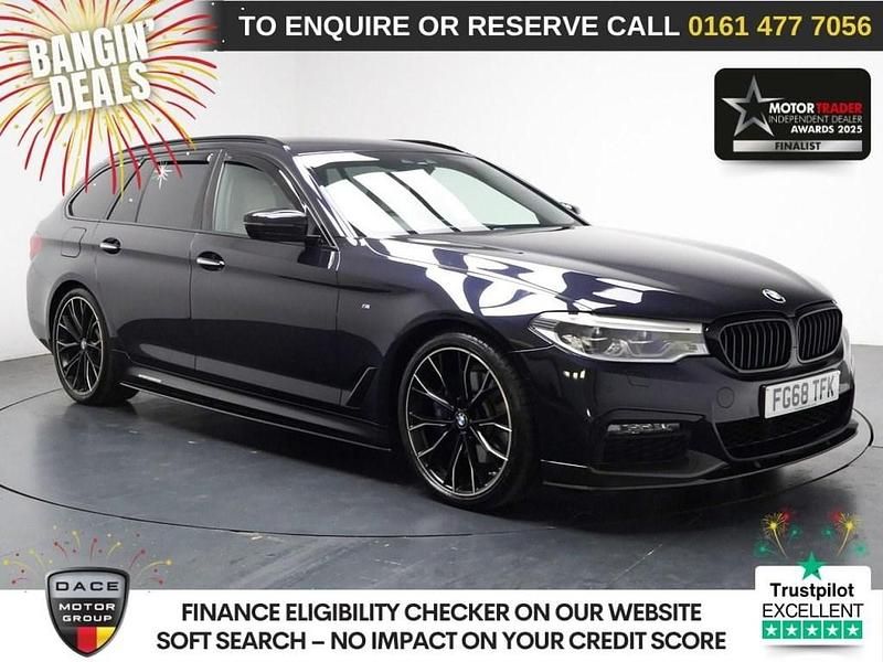 Black Used 2018 BMW 530 M Sport Estate | £21,480 (Fair price) - Image 1/3