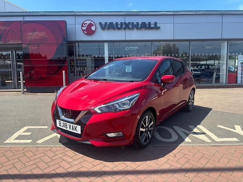 Red Used 2018 Nissan Micra N-Connecta Hatchback | £8,443 (Fair price) - Image 1/4