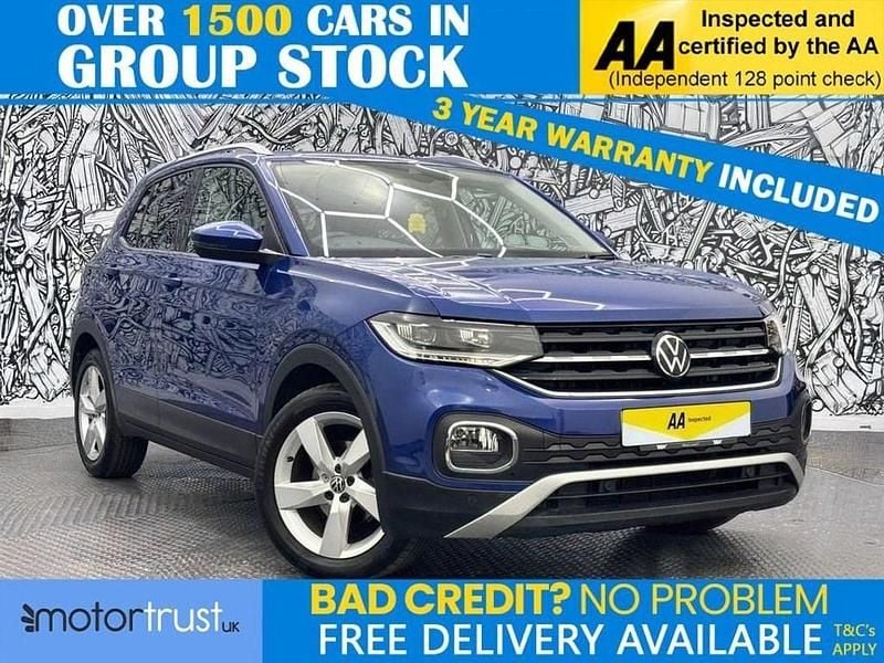 Blue Used 2021 VW T-Cross SEL SUV | £15,595 (Fair price) - Image 1/2