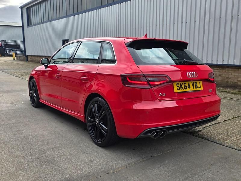 Used Audi A3 S-Line 2014 Red Hatchback