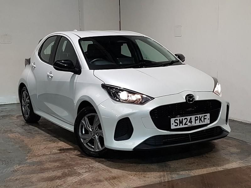 White Used 2024 Mazda 2 Exclusive-Line Hatchback | £16,498 (Fair price) - Image 1/4