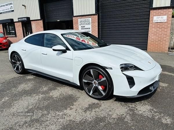 White Used 2021 Porsche Taycan Sedan | £44,950 (Good price) - Image 1/4
