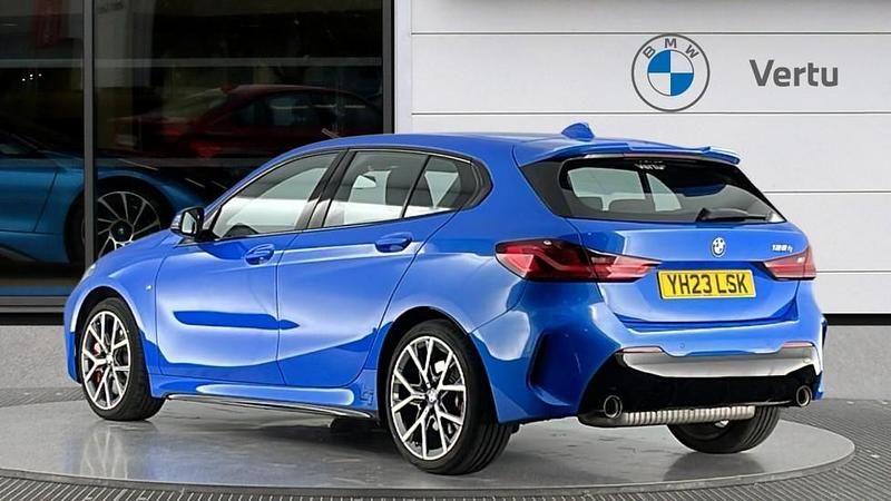 Used BMW 128 Comfort Edition 265 HP (194 kW) 2023 Blue Hatchback
