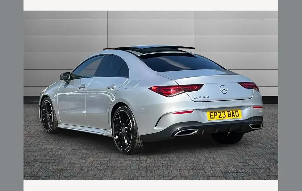 Used Mercedes CLA180 AMG Line Premium Plus 134 HP (98 kW) 2023 Silver Coupe