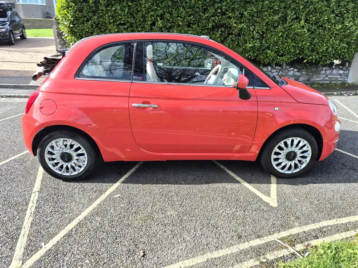 Used Fiat 500 Lounge 2016 Pink Cabriolet