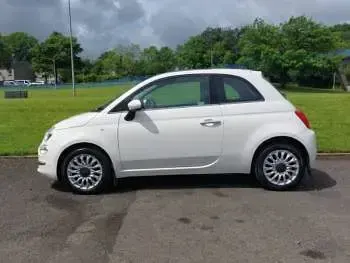 Used Fiat 500 Lounge 69 HP (50 kW) 2017 White Hatchback