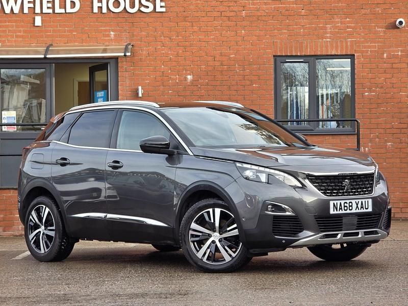 Grey Used 2018 Peugeot 3008 GT-line Hatchback | £10,990 (Fair price) - Image 1/4