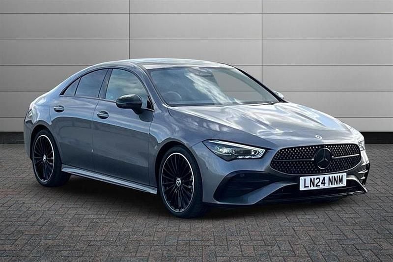 Mountain grey Used 2024 Mercedes CLA200 AMG Line Premium Plus Sedan | £31,888 (Fair price) - Image 1/4