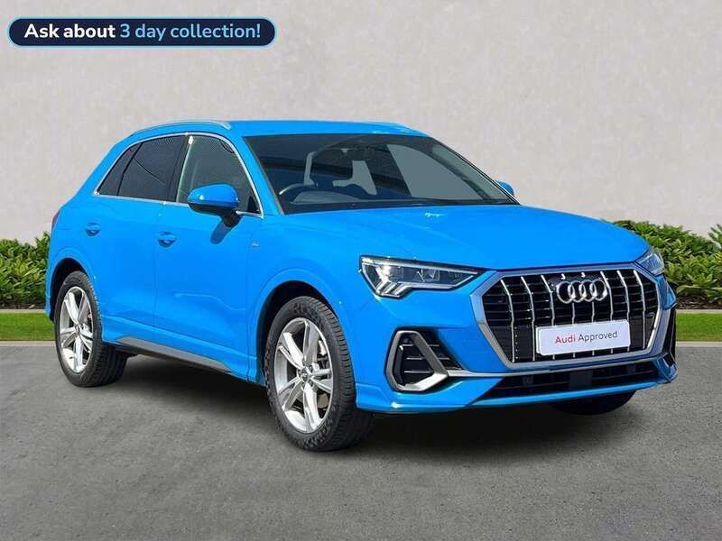 Blue Used 2019 Audi Q3 S-Line SUV | £20,757 (Fair price) - Image 1/4