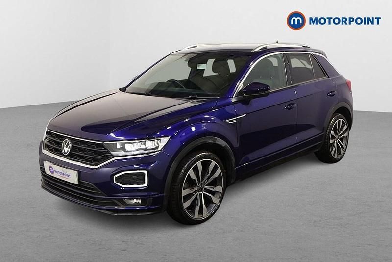 Used VW T-Roc R-line 150 HP (110 kW) 2020 Blue SUV