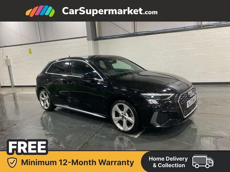 Black Used 2023 Audi A3 S-Line Hatchback | £22,876 (Fair price) - Image 1/4