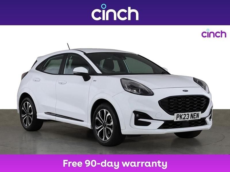 White Used 2023 Ford Puma Gen-E ST-Line SUV | £17,699 (Fair price) - Image 1/3