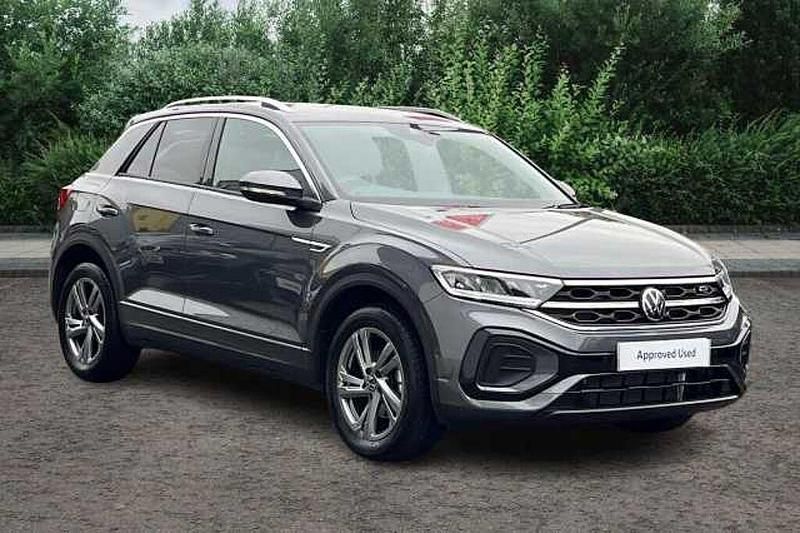 Indium grey Used 2024 VW T-Roc R-line SUV | £26,495 (A bit pricey) - Image 1/4