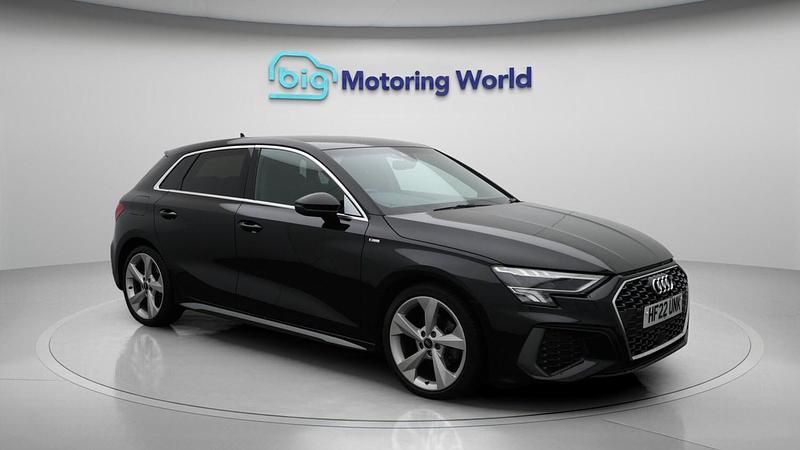 Black Used 2022 Audi A3 S-Line Hatchback | £22,600 (Fair price) - Image 1/4