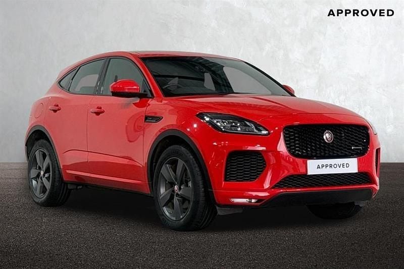 Photon red Used 2020 Jaguar E-Pace Chequered Flag SUV | £24,650 (Expensive) - Image 1/4