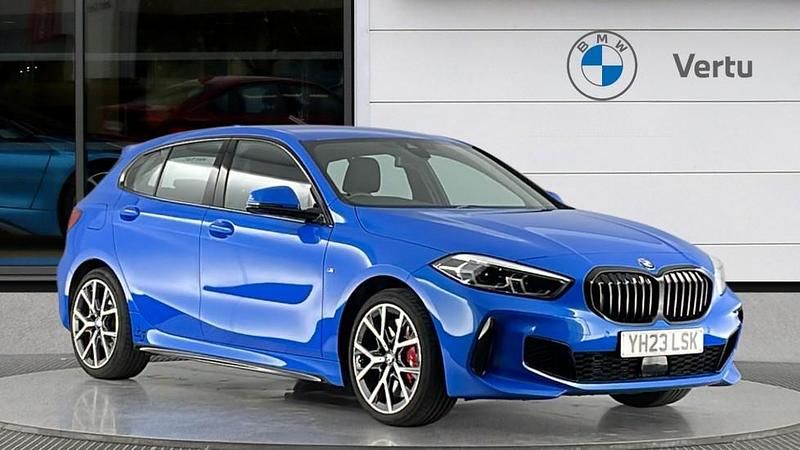 Used BMW 128 Comfort Edition 265 HP (194 kW) 2023 Blue Hatchback