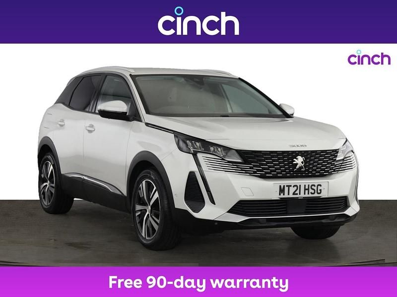 White Used 2021 Peugeot 3008 Allure Premium SUV | £15,999 (Fair price) - Image 1/3