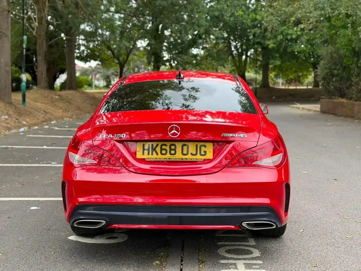 Used Mercedes CLA180 AMG line 2018 Red Coupe