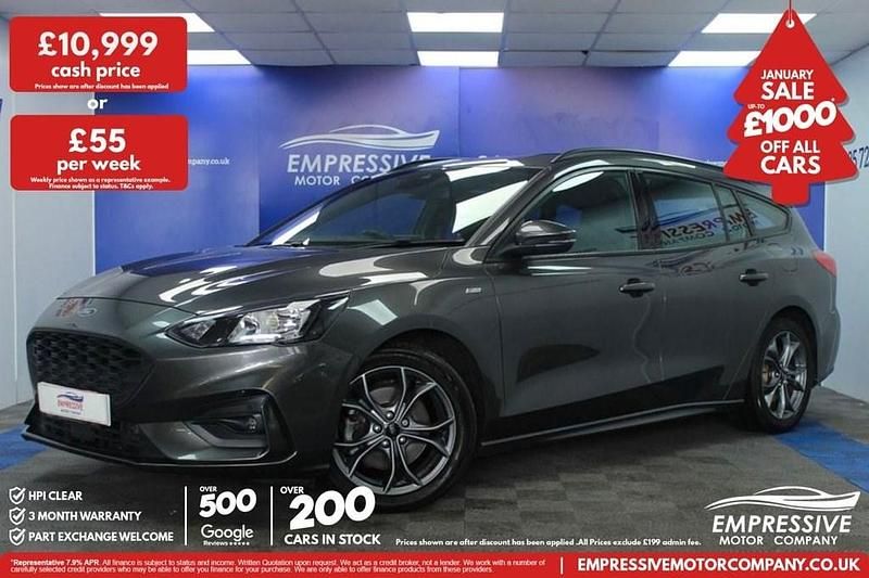 Grey Used 2019 Ford Focus ST-Line Estate | £10,999 (A bit pricey) - Image 1/4