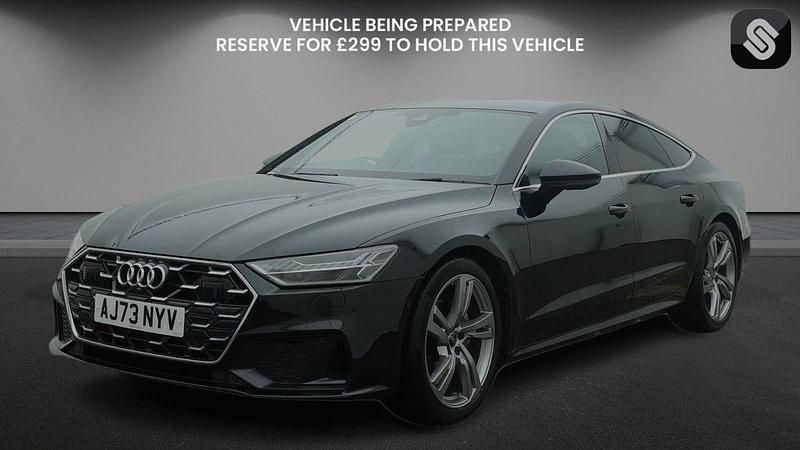 Used Audi A7 Sportback S-Line 204 HP (150 kW) 2023 Mythos black metallic/mythos black metallic Hatchback