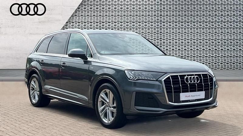 Grey Used 2020 Audi Q7 S-Line SUV | £41,820 - Image 1/4