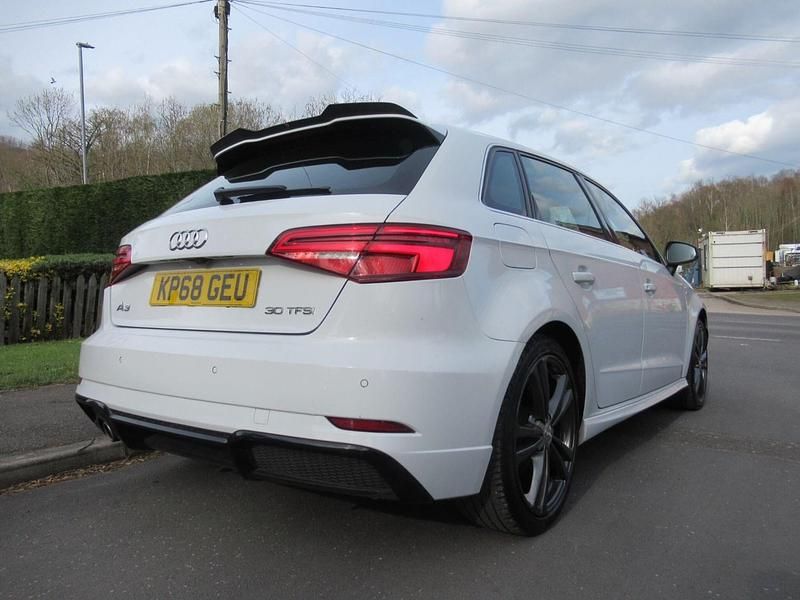 Used Audi A3 Sportback S-Line 2018 White Hatchback