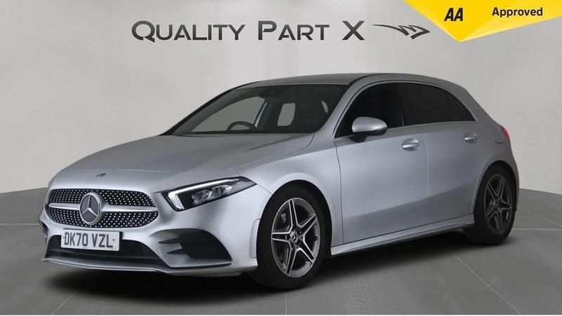 Used Mercedes A200 AMG line 163 HP (119 kW) 2020 Silver Hatchback